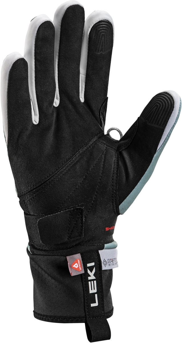 Běžecké rukavice Leki PRC ThermoPlus Shark Wmn Black/Ice Green vel.6,5