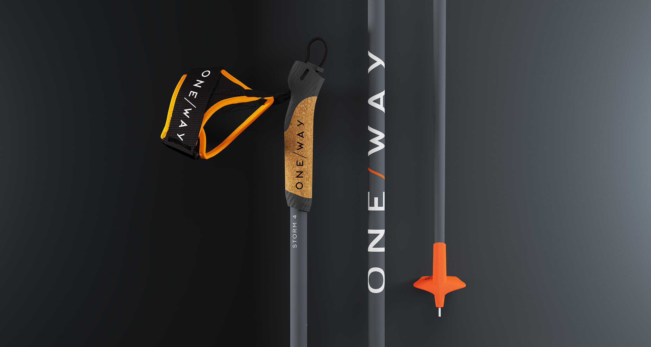 Běžecké hole One Way Storm 4 2022/2023 170cm