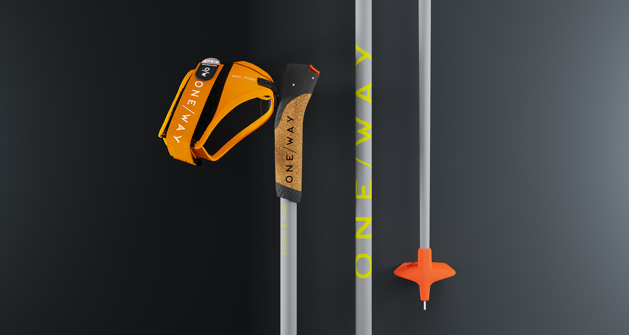 Běžecké hole One Way Storm 6 MAG 2023/2024