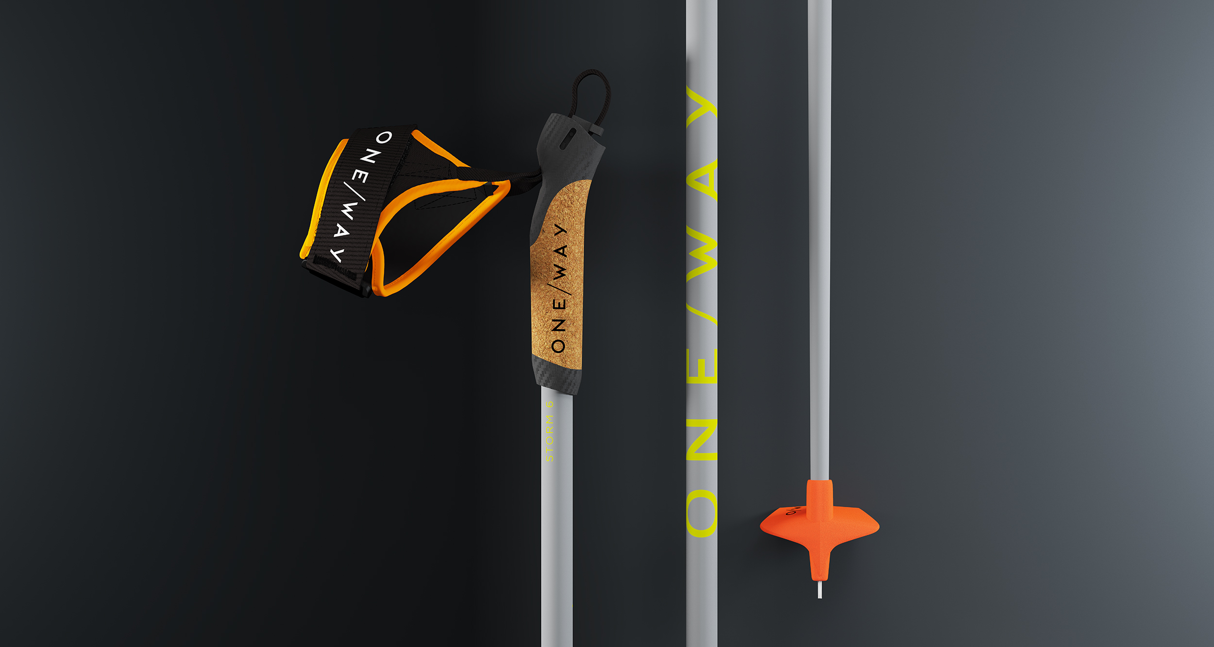 Běžecké hole One Way Storm 6 2023/2024 165cm