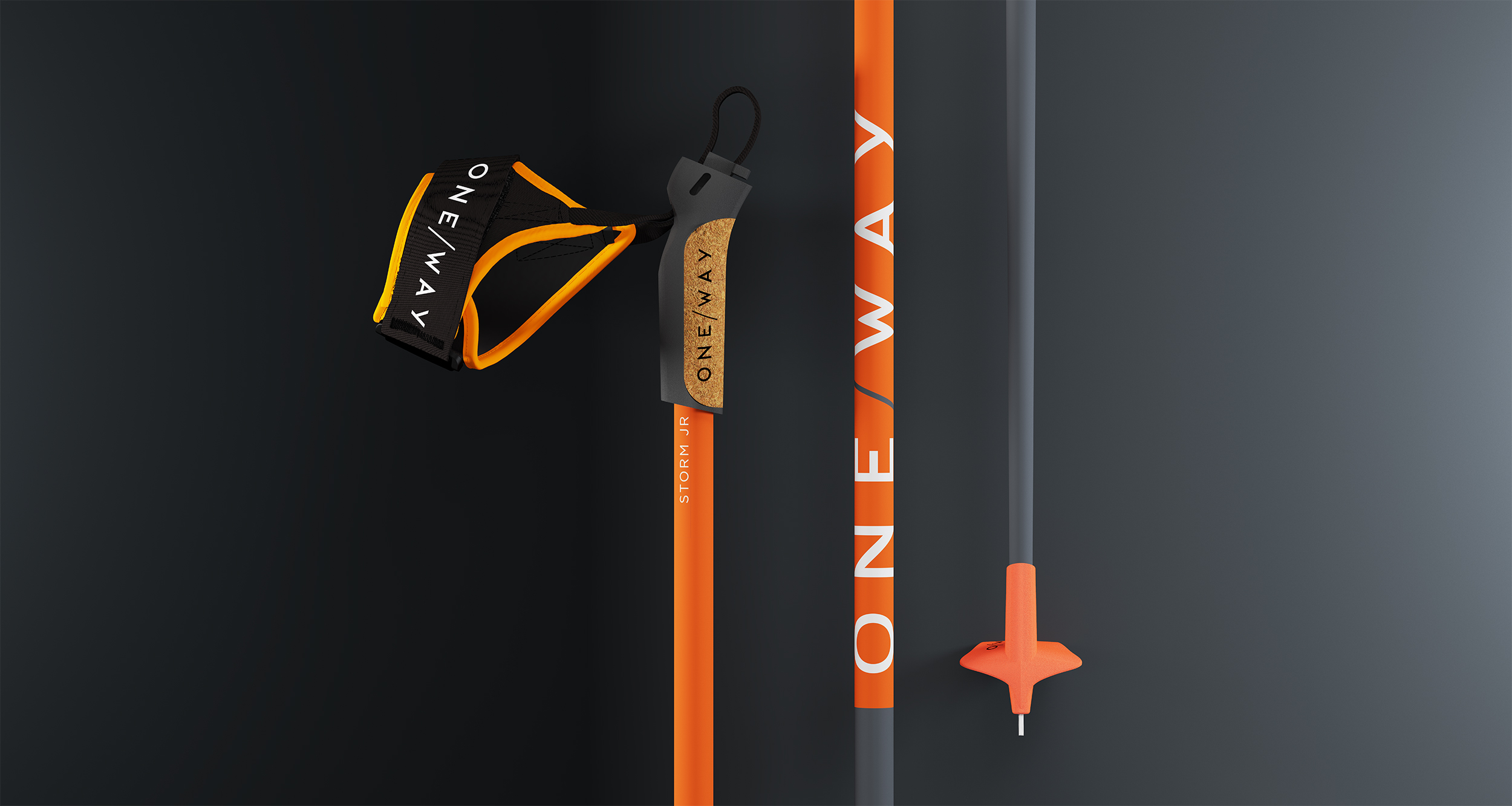 Běžecké hole One Way Storm JR 2023/2024 135cm