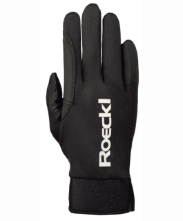 Běžecké rukavice Roeckl Lit Black