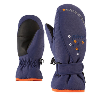 Rukavice Ziener Lisyo Mitten Girls Junior Blue Navy Melange