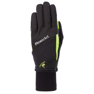 Běžecké rukavice Roeckl Lappi Black/Yellow
