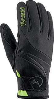 Běžecké rukavice Roeckl Lillby Jr. Black/Yellow