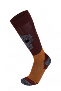 Ponožky Brbl Glacier 2 Red/Orange/Black 2023