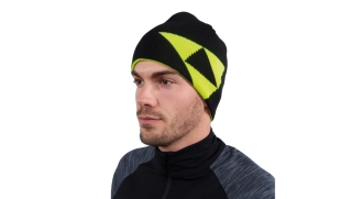 Čepice Fischer LOGO-REVERSIBLE Black/Yellow